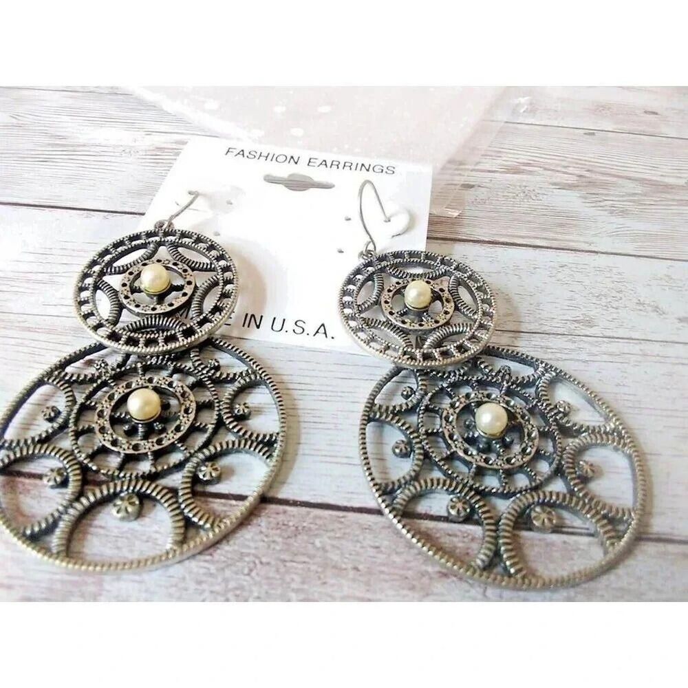 XL Steampunk Early 2000s Earrings